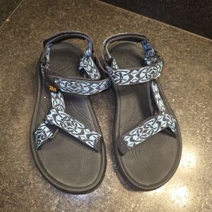 Women’s Sz 6 Teva Hurricane 4 Sport Celtic Aqua Blue Ankle Strap Hiking Sandals